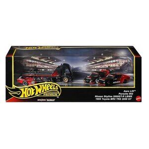 Hot Wheels Premium Collector ADVAN Racing Display Sets, 3 Cars & 1 Transporter
